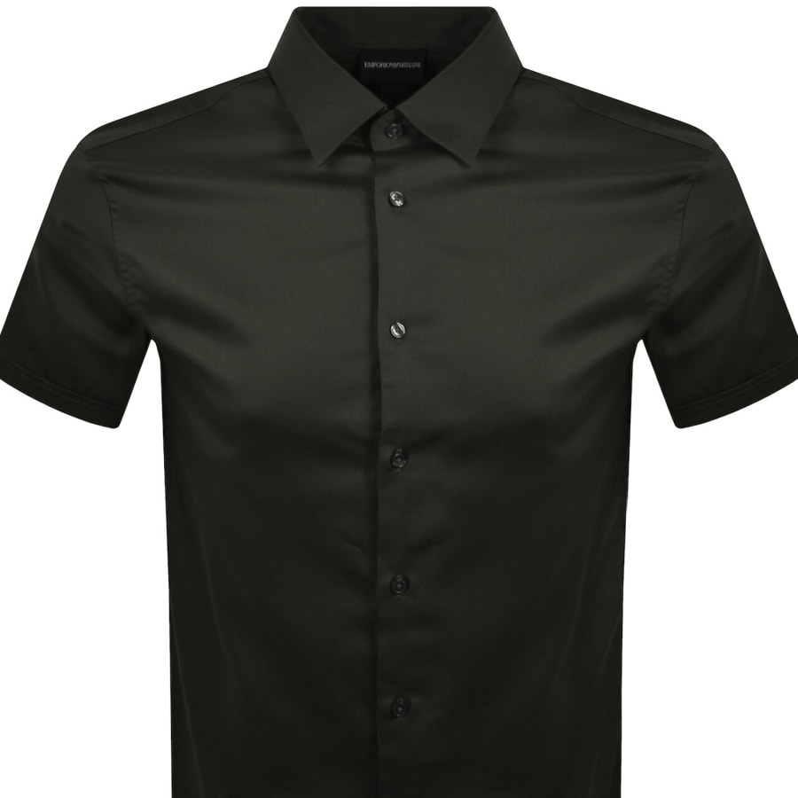 Emporio Armani Short Sleeved Shirt Black | Mainline Menswear us